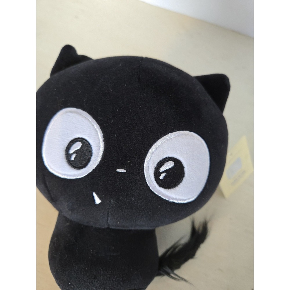 Makeship Plushie by Purr.in.ink Black Cat Big Eyes With Original Tag 5.5" Gift - Picture 2 of 10